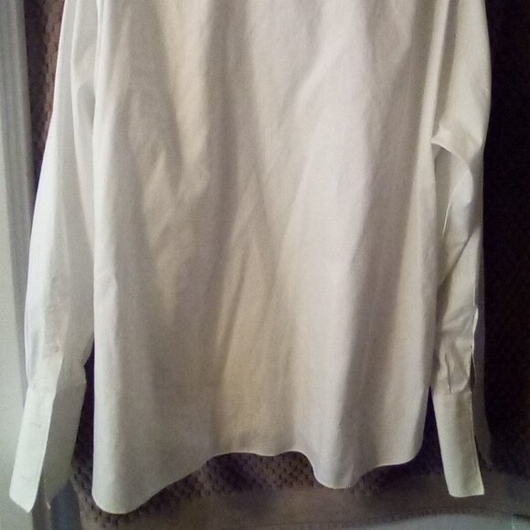 Ermenegildo Zegna Trofeo Dress Shirt Men’s  White Trofeo French Cuff 47 18 1/2 - Picture 12 of 13